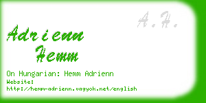 adrienn hemm business card